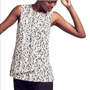 M.M. Lafleur Ink Drop Sleeveless Blouse